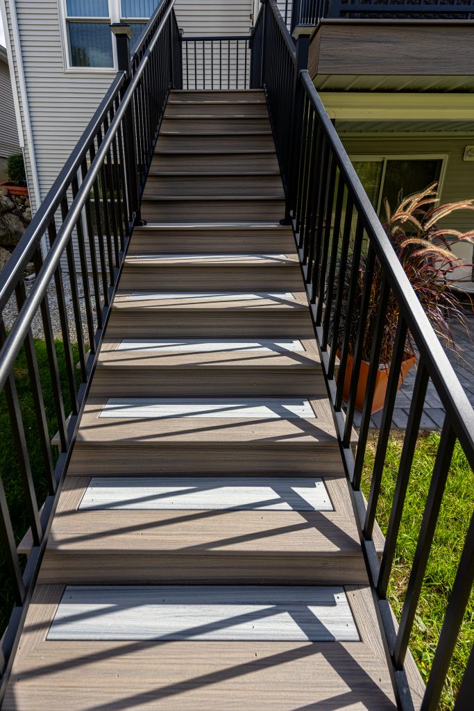 Residential deck construction project