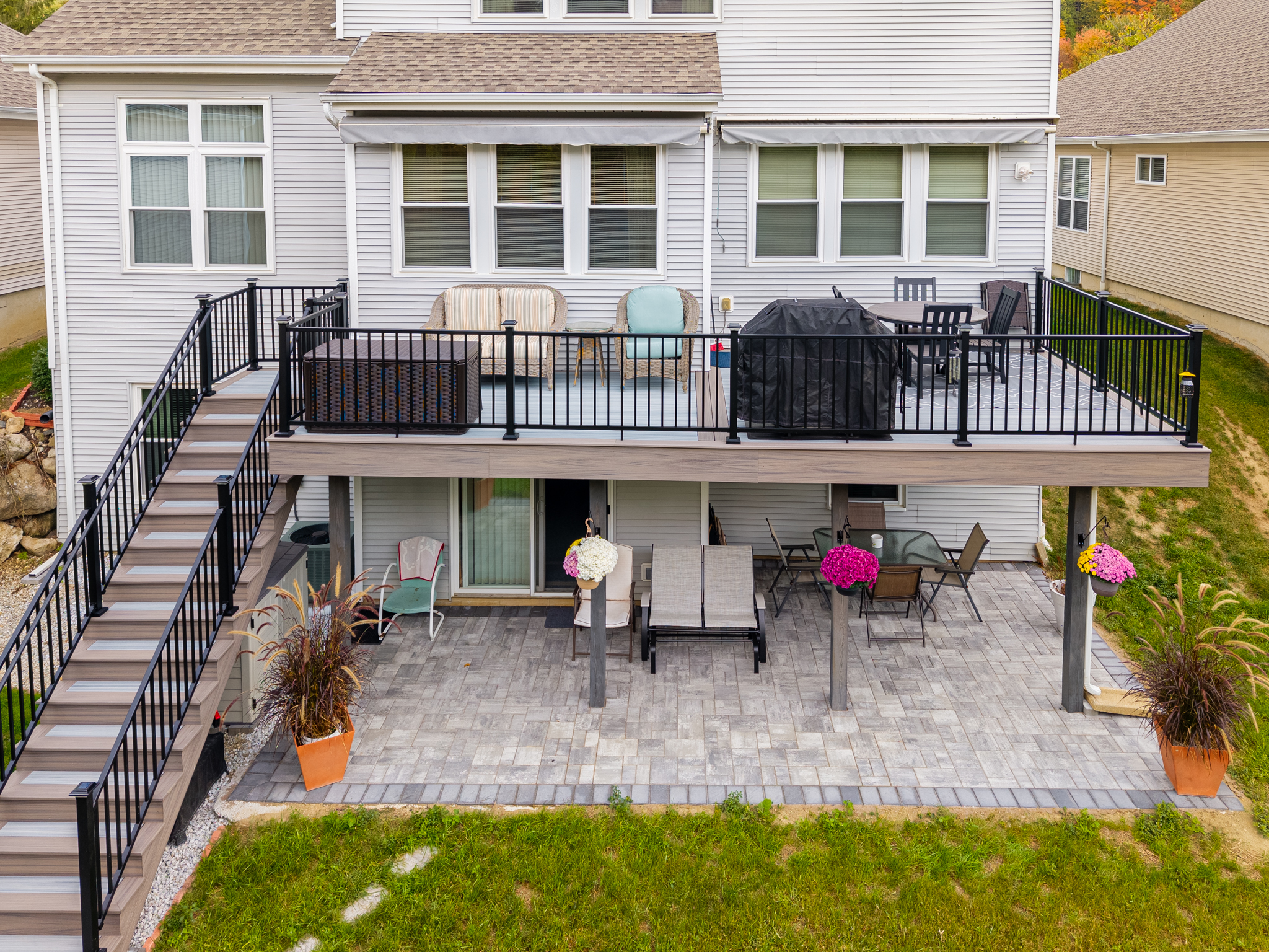 Finished outdoor deck project